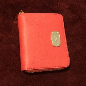 MK Peach Small Wallet